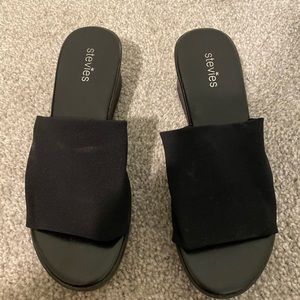 Trendy Y2K Style Stretchy Platform Sandals